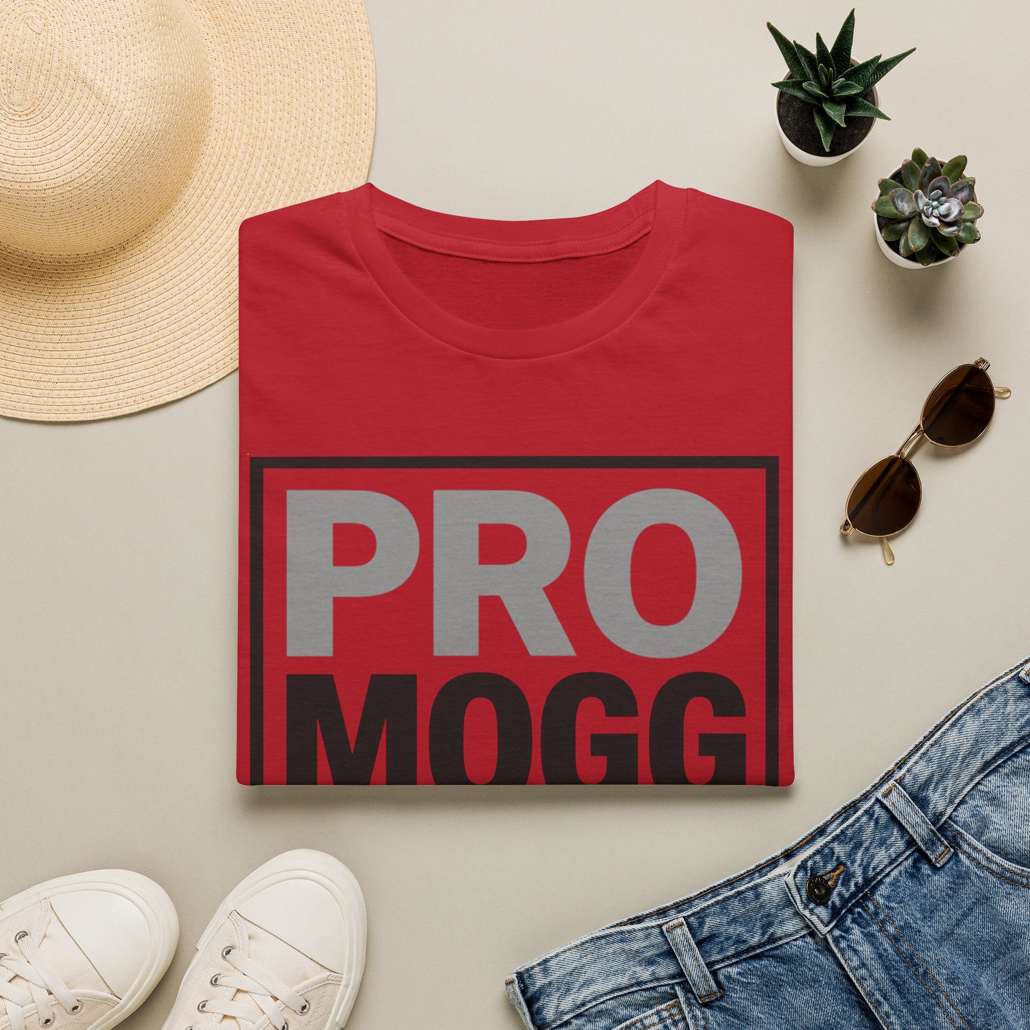 Pro Mogg Graphic T-Shirt — 'PRO MOGG' Bold Box Logo Tee