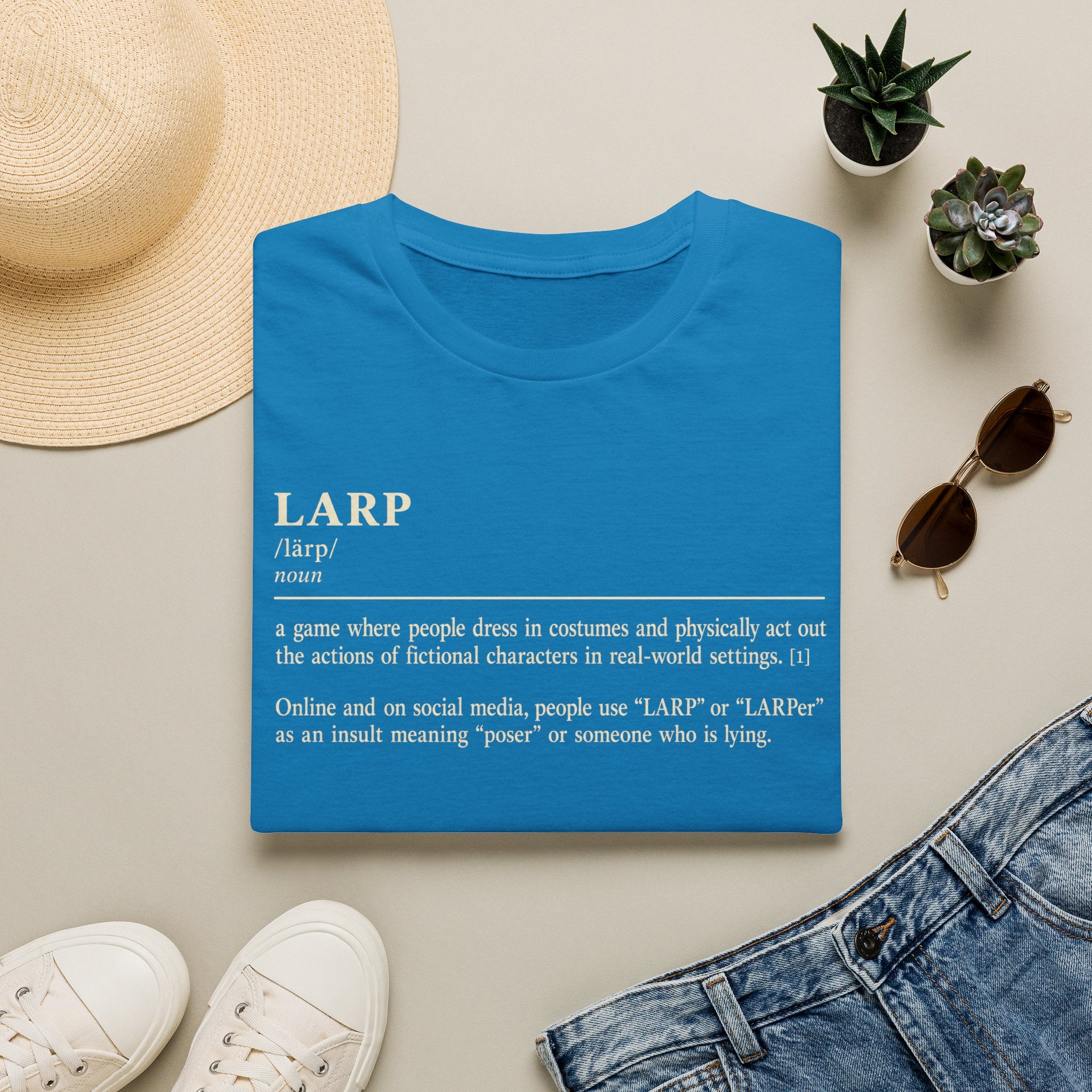 LARP Definition T-Shirt — Funny Roleplay Definition Tee for Larpers
