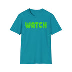 WATCH Graphic T-Shirt — Retro Pixel Green Statement Tee