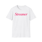 Streamer T‑Shirt — Pink Script Logo