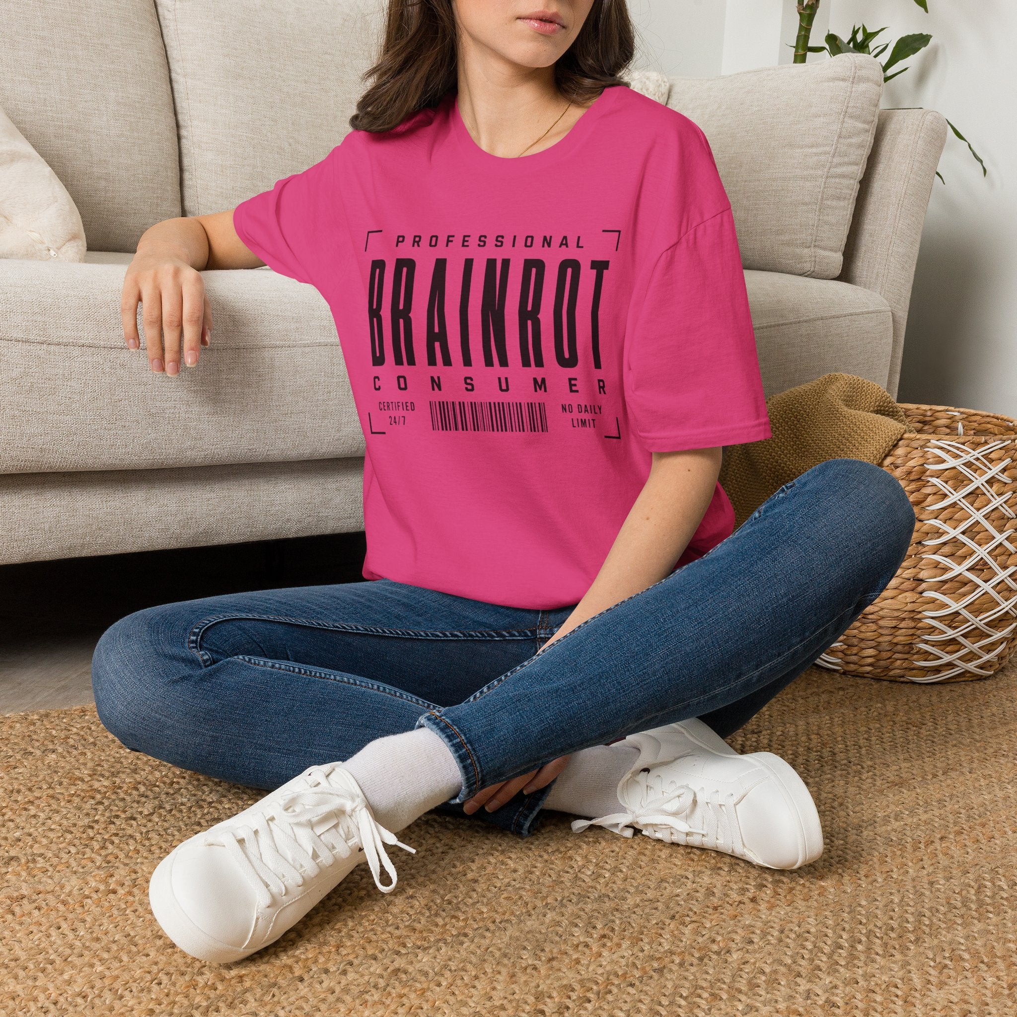 Brainrot Consumer T-Shirt — "Professional Brainrot Consumer" Graphic Tee