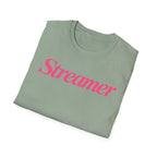 Streamer T‑Shirt — Pink Script Logo