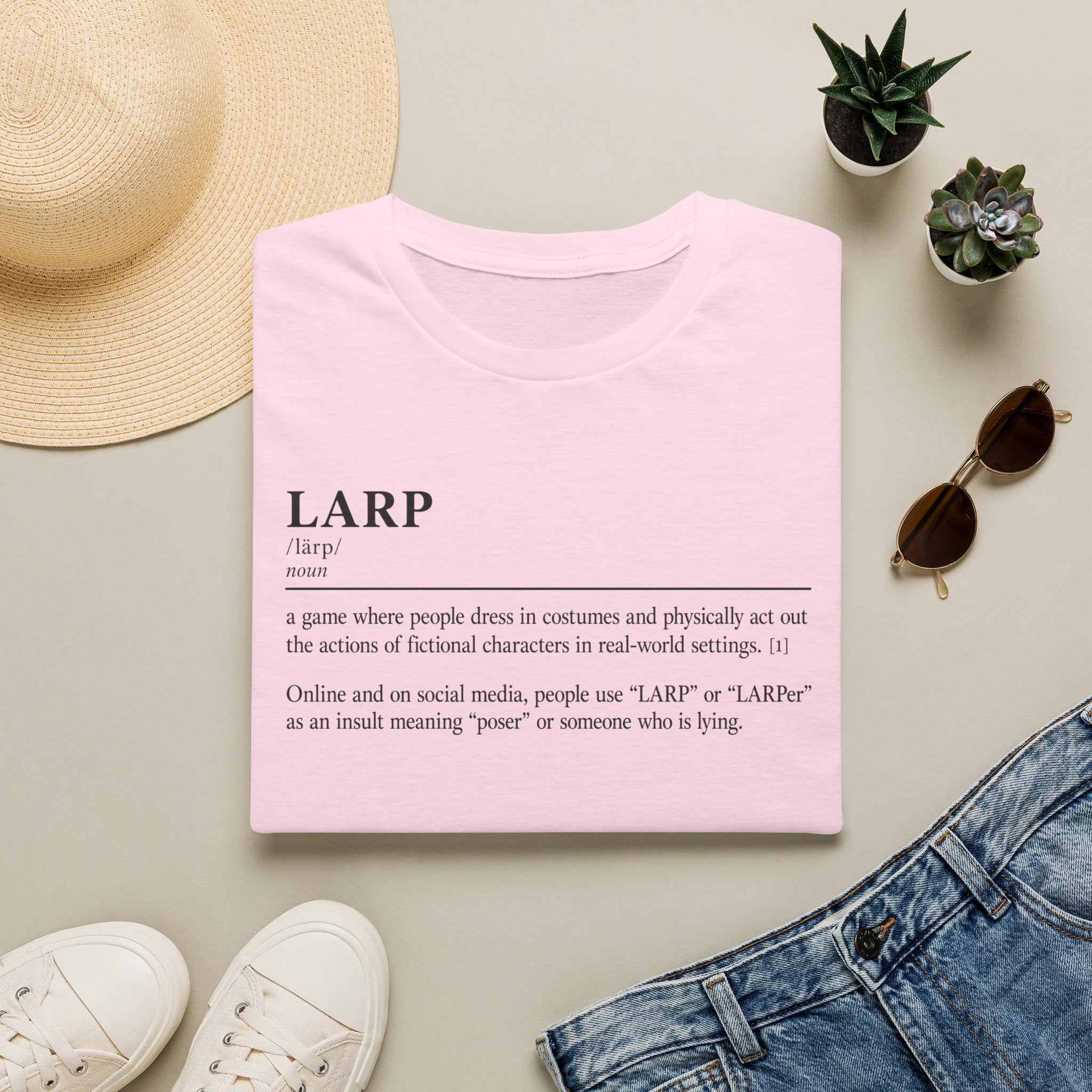 LARP Definition T-Shirt — Minimalist Dictionary Tee for Larpers & Cosplayers