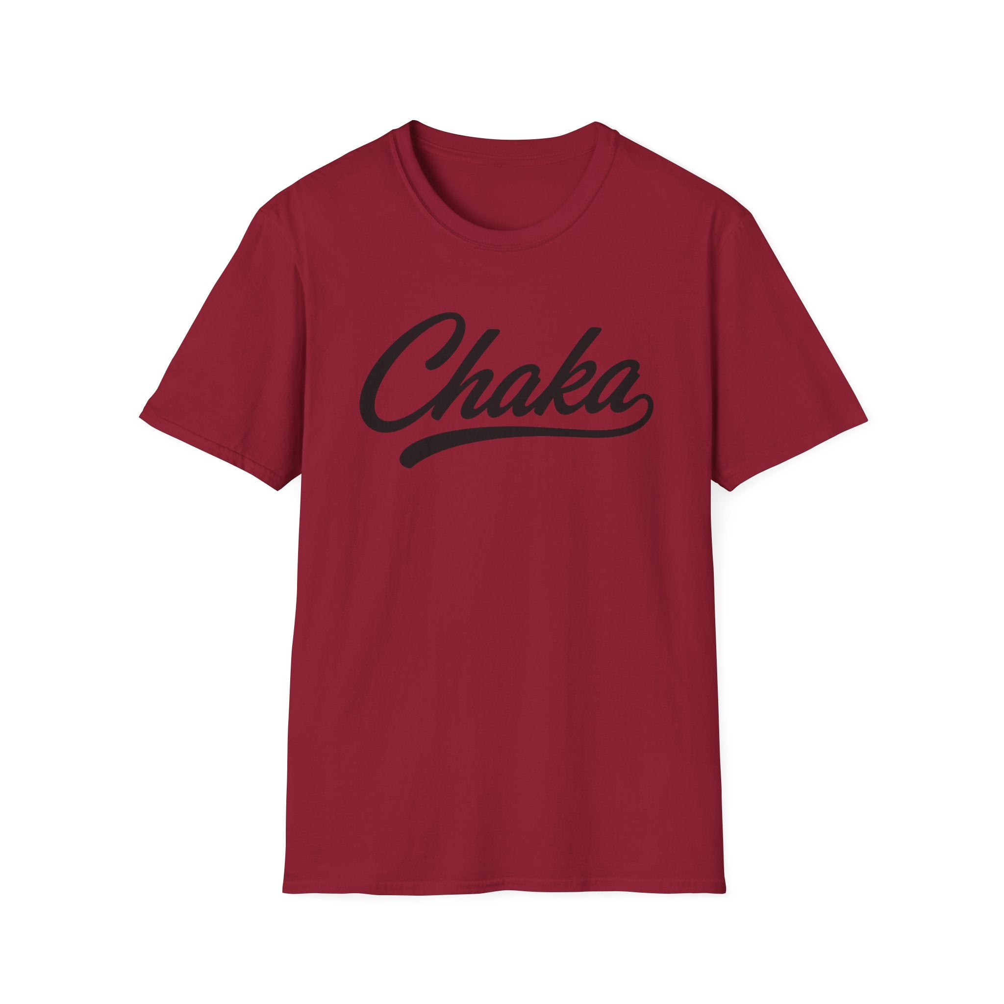 Chaka Script T-Shirt — Retro Cursive Logo Tee