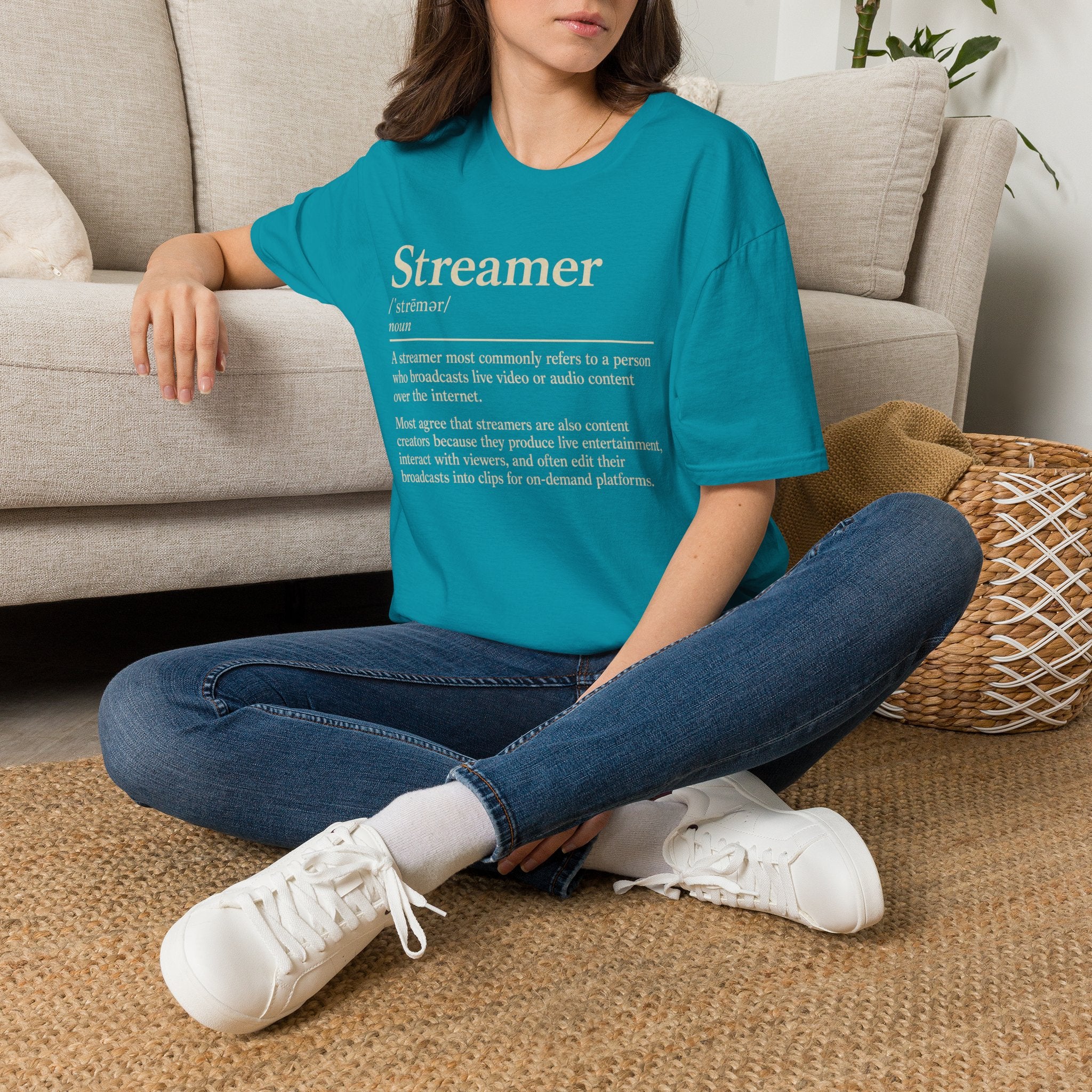 Streamer Definition T-Shirt — Funny Gamer/Content Creator Tee