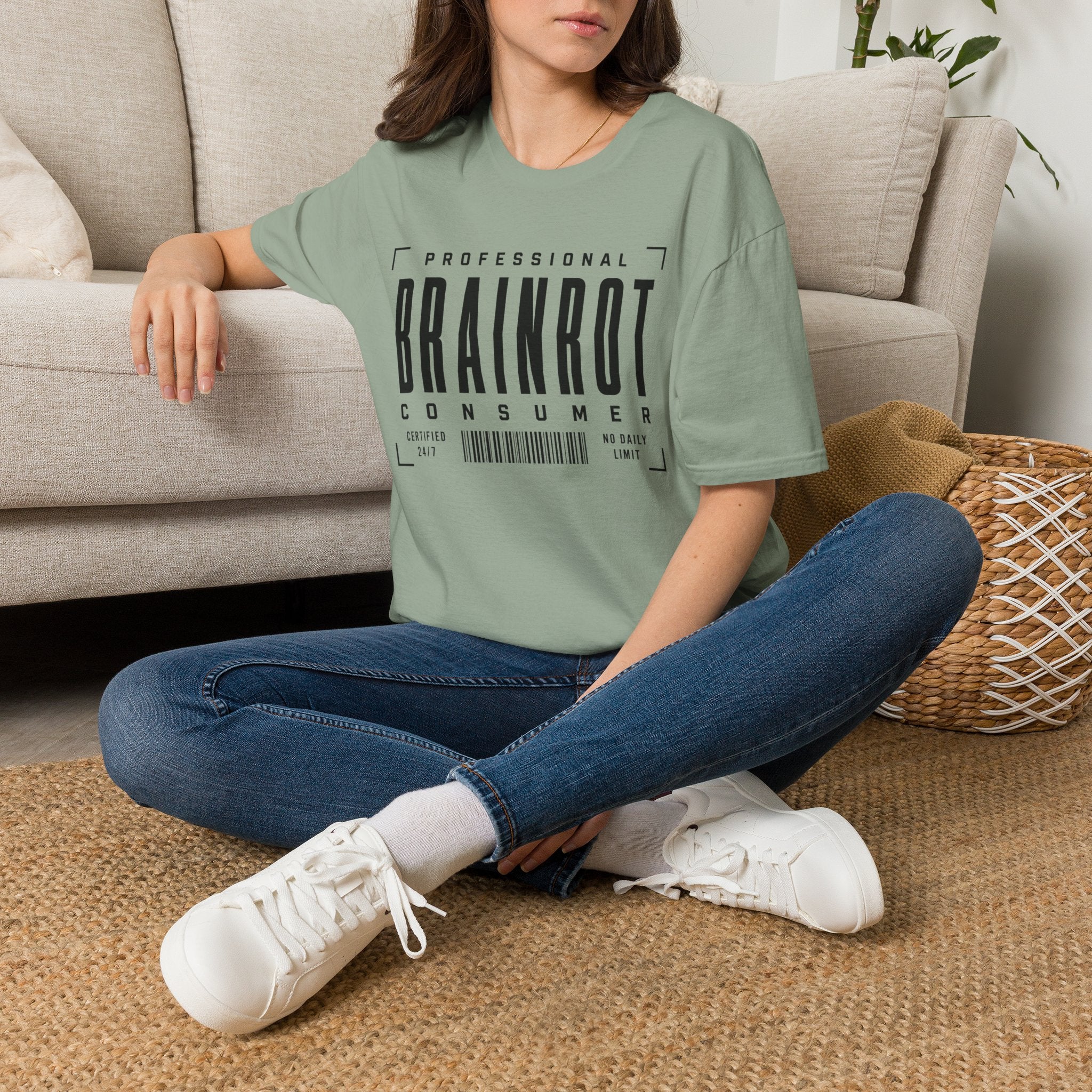 Brainrot Consumer T-Shirt — "Professional Brainrot Consumer" Graphic Tee