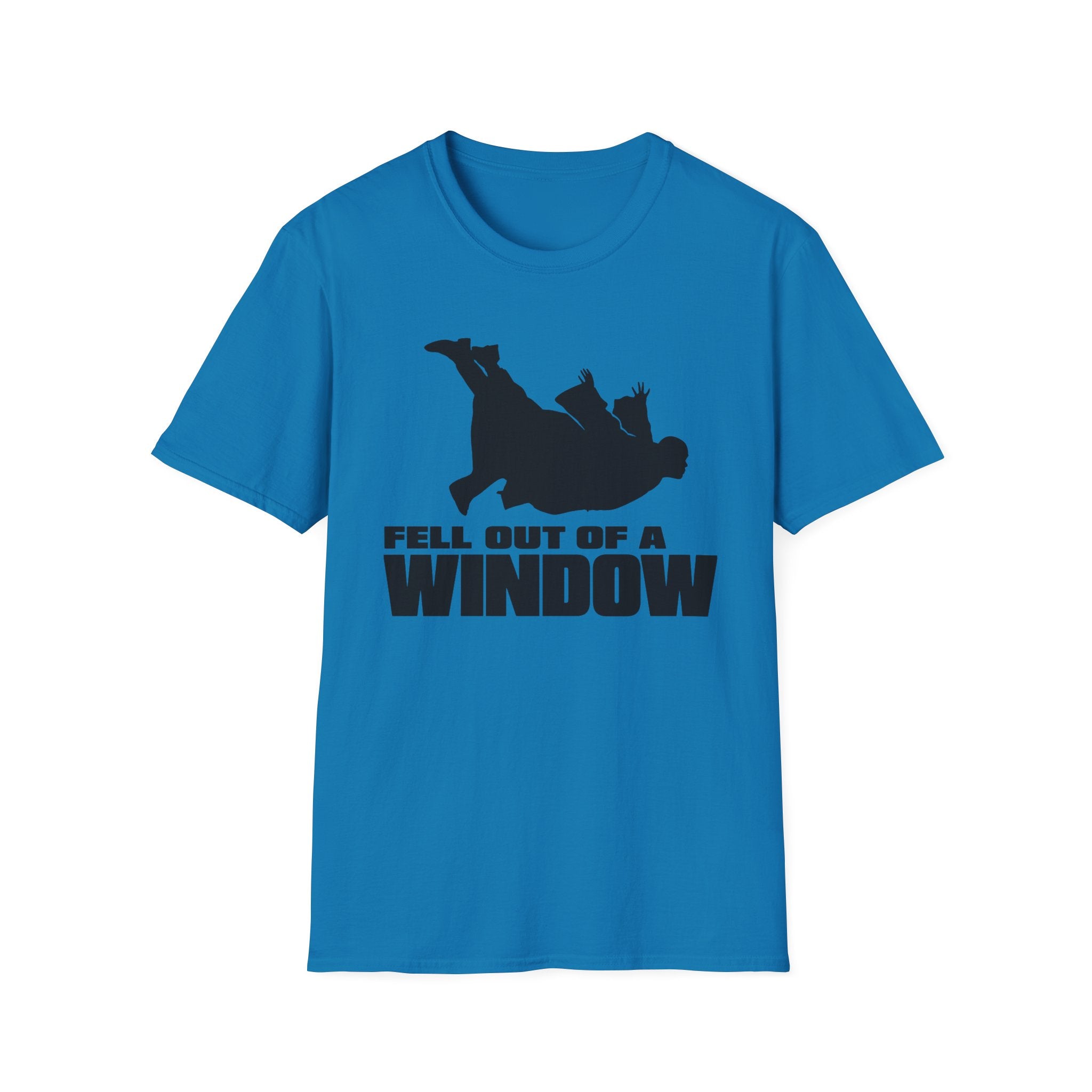 Fell Out of a Window T-Shirt — Funny Falling Silhouette Tee