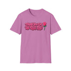 T-Shirt — "Thank You for the Rose Toys!" Pink Graffiti Floral Tee