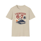 I Survived 6-7 T-Shirt — Retro Island Vacation Survivor Tee