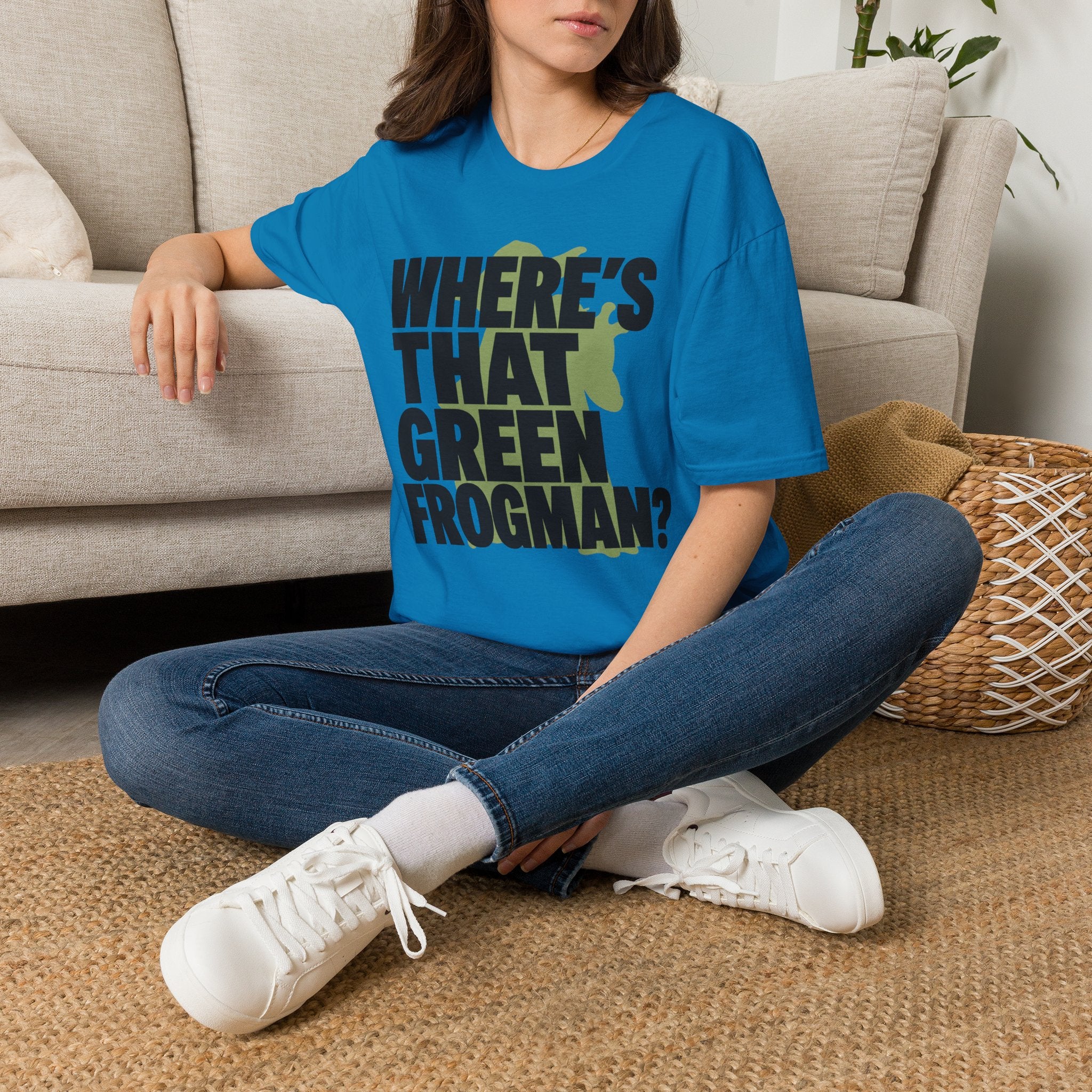 Where's That Green Frogman? T-Shirt