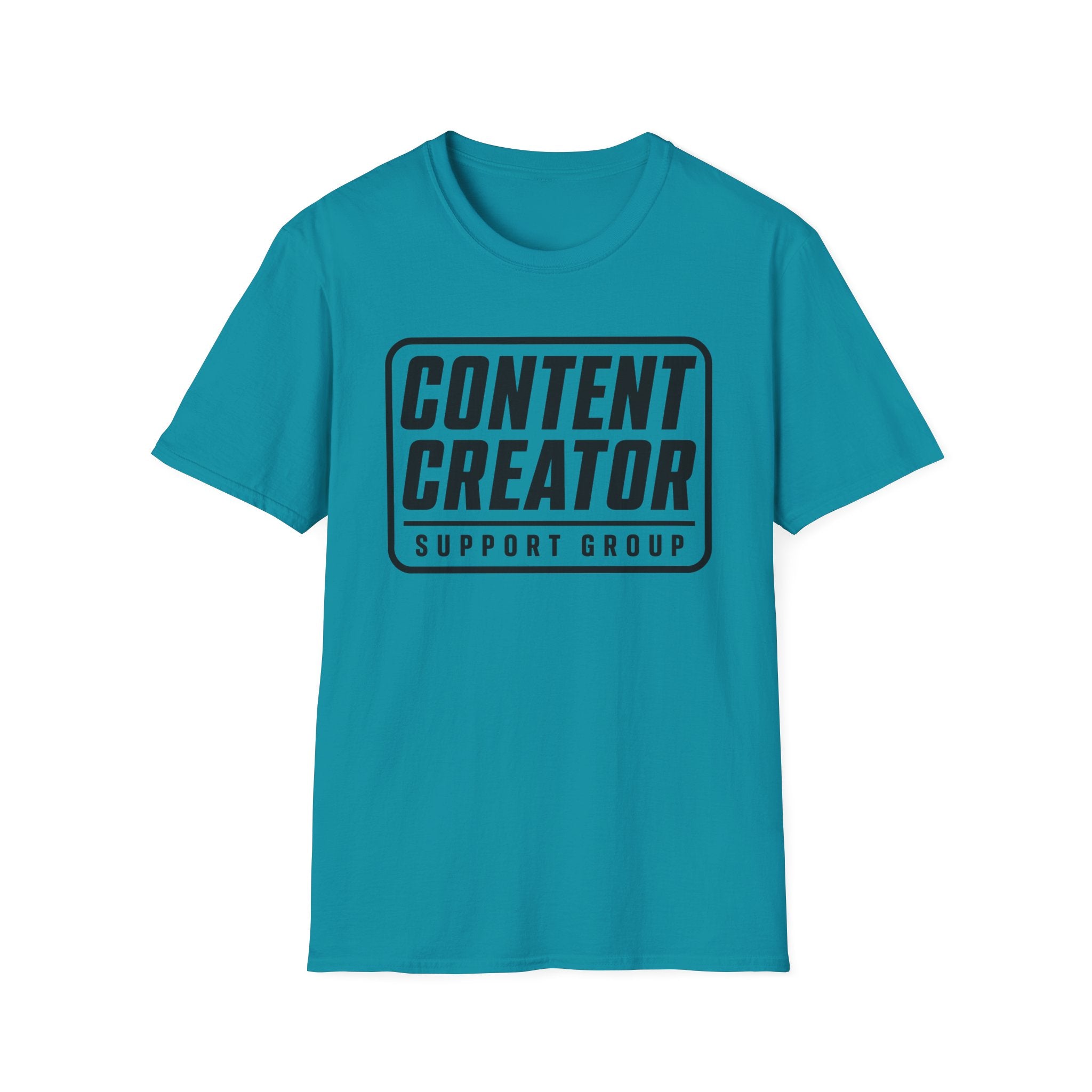 Content Creator Support Group T-Shirt — Bold Typography Tee for Creators