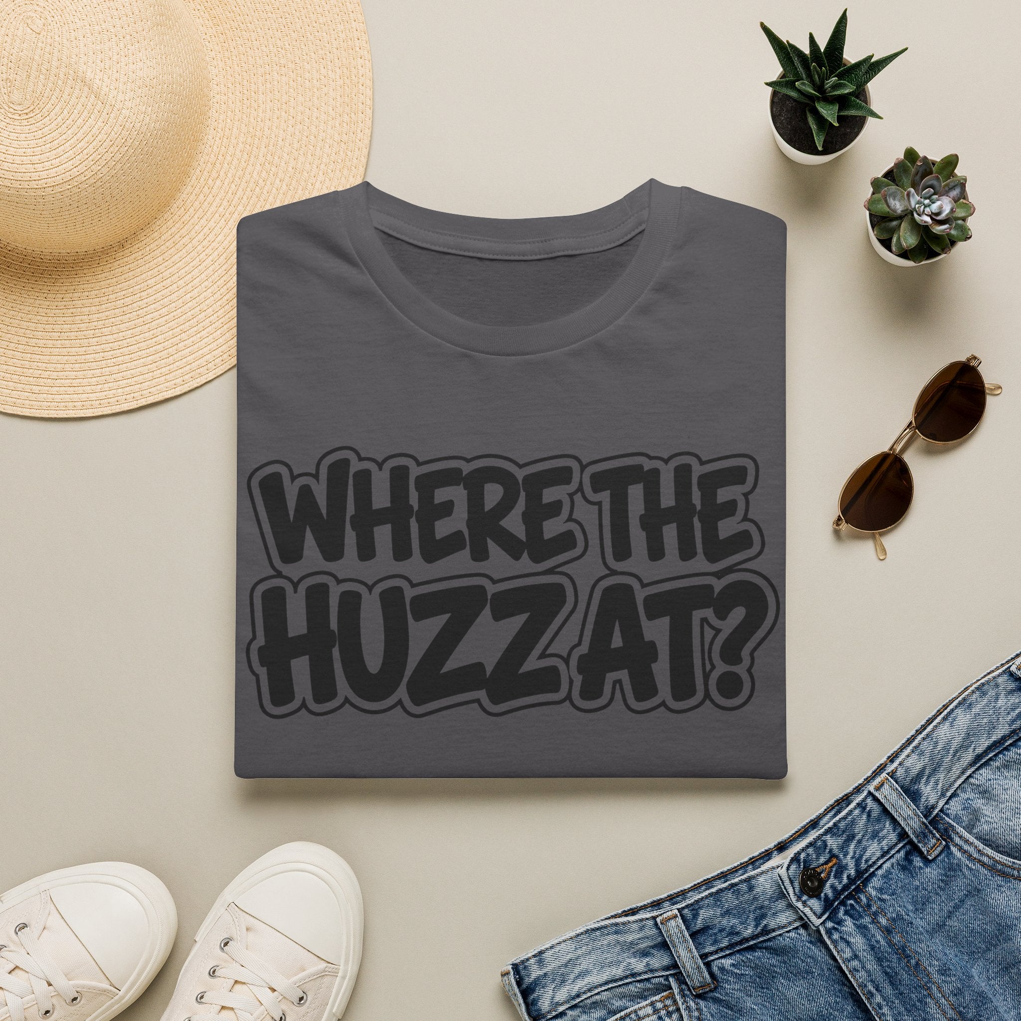 Where The Huzz At? T-Shirt — Playful Graphic Tee
