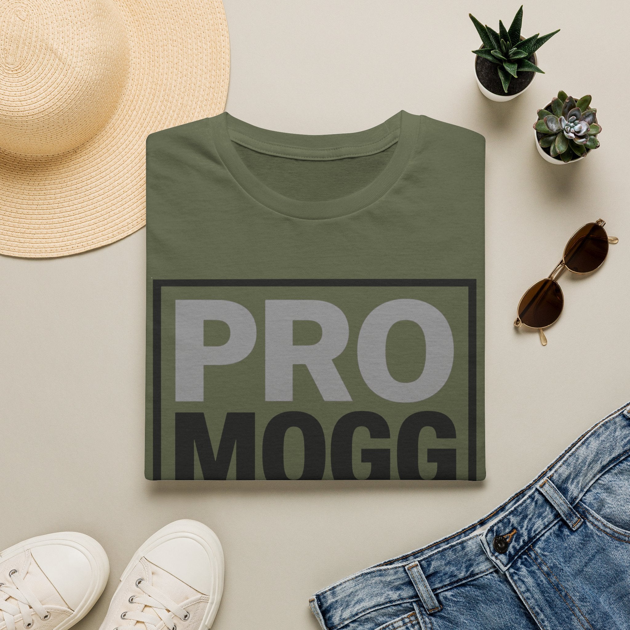 Pro Mogg Graphic T-Shirt — 'PRO MOGG' Bold Box Logo Tee