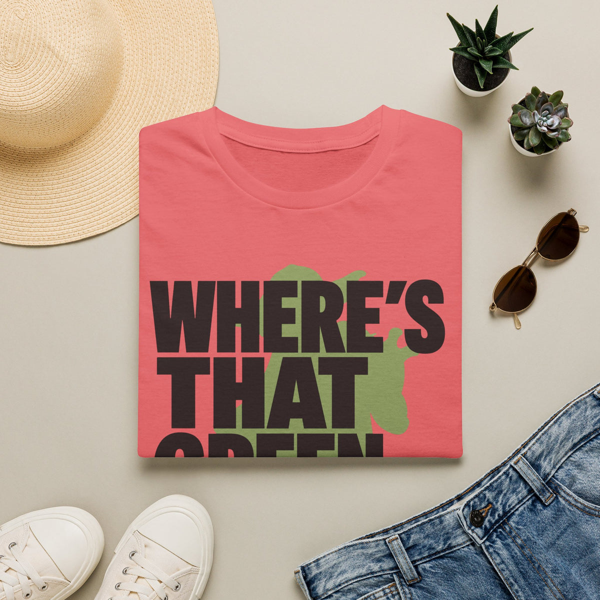 Where's That Green Frogman? T-Shirt