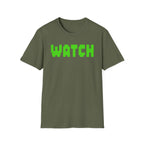 WATCH Graphic T-Shirt — Retro Pixel Green Statement Tee