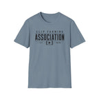 Clip Farming Association T‑Shirt — Vintage Film Reel ‘Est. Online’ Crew Tee