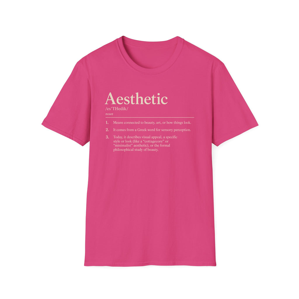 Aesthetic Definition T-Shirt — Minimalist Typography Tee
