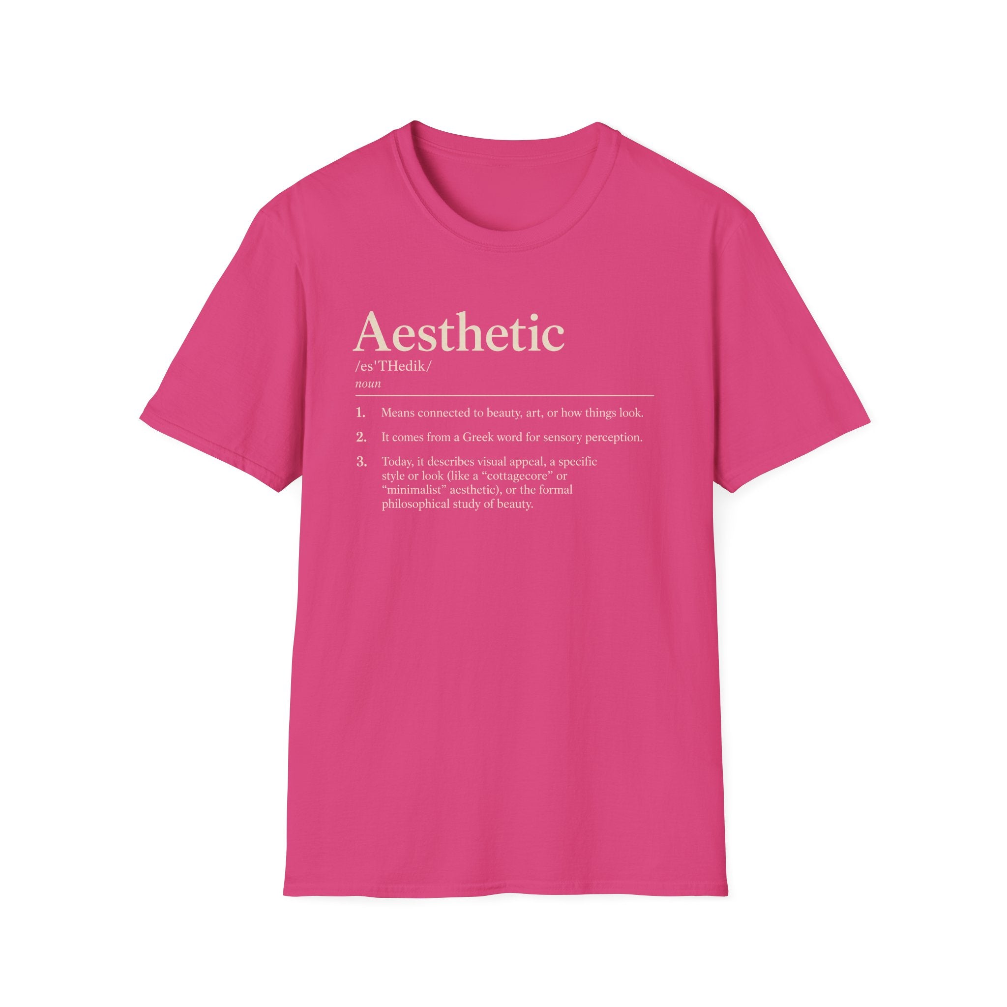 Aesthetic Definition T-Shirt — Minimalist Typography Tee