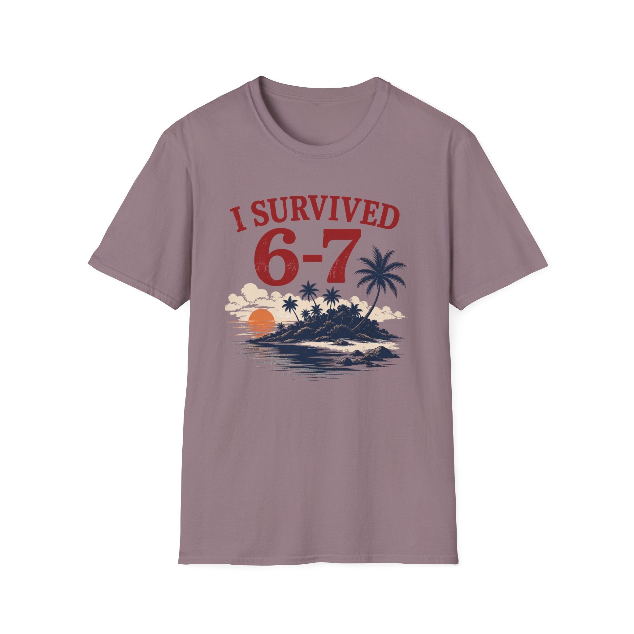I Survived 6-7 T-Shirt — Retro Island Vacation Survivor Tee