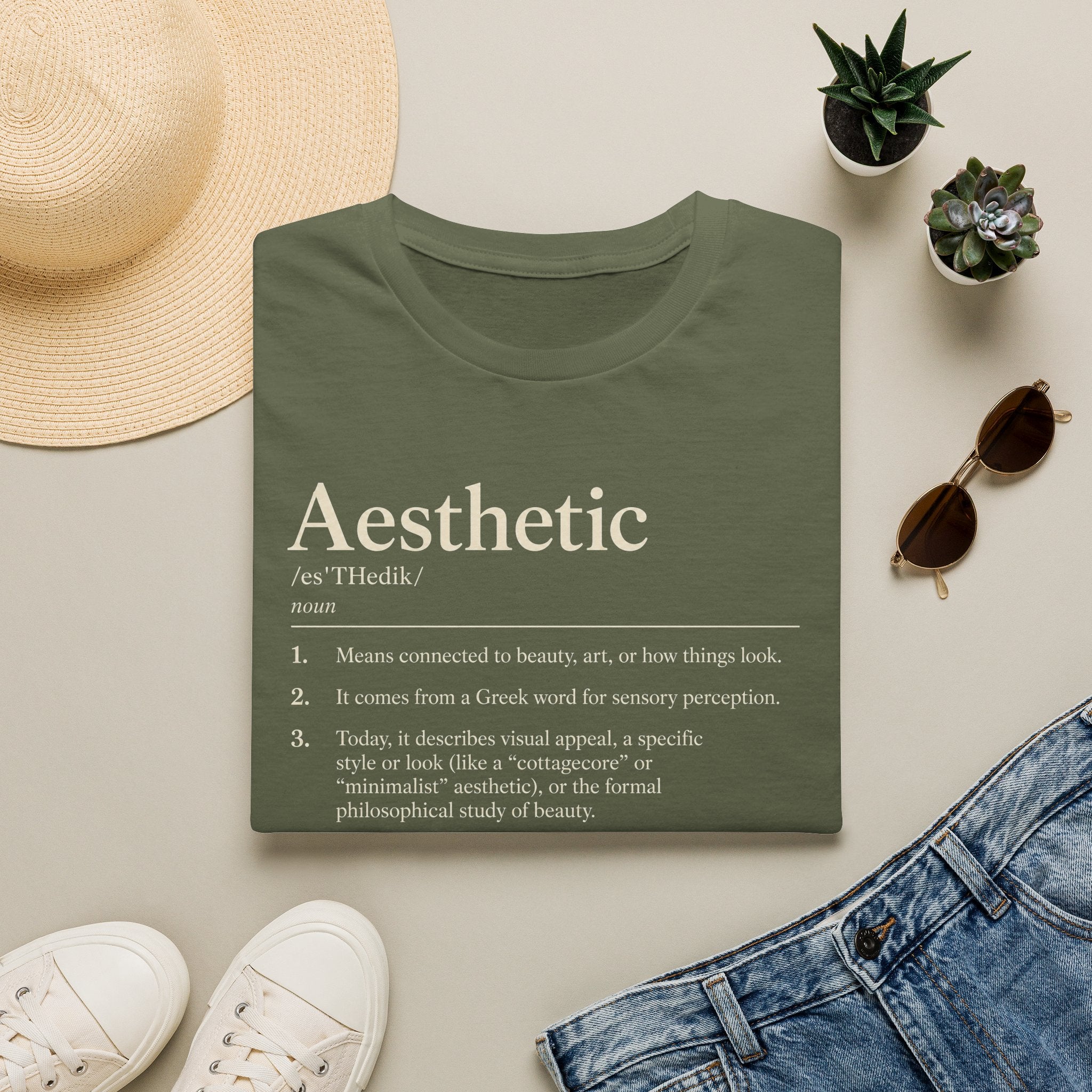 Aesthetic Definition T-Shirt — Feminine Graphic Tee with Dictionary-Style Print