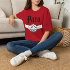 Paro Handshake T-Shirt — Vintage Gothic Script Graphic Tee
