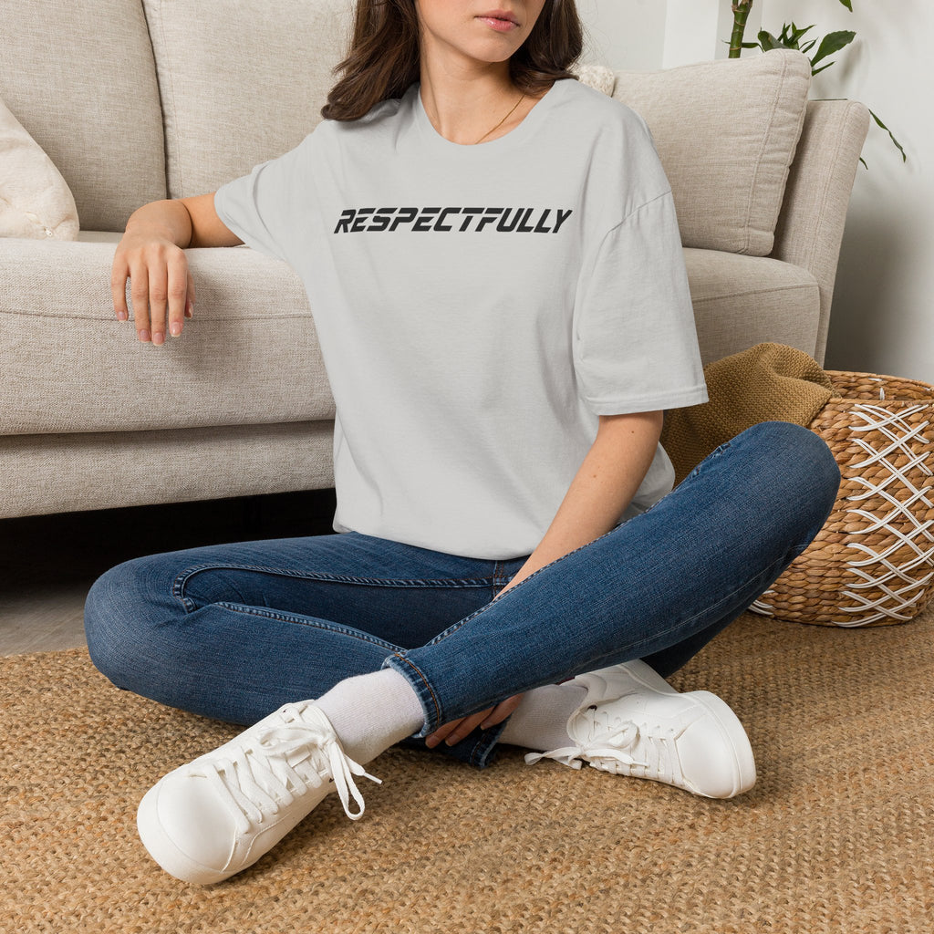 Respectfully T-Shirt — Minimal Bold Text Tee