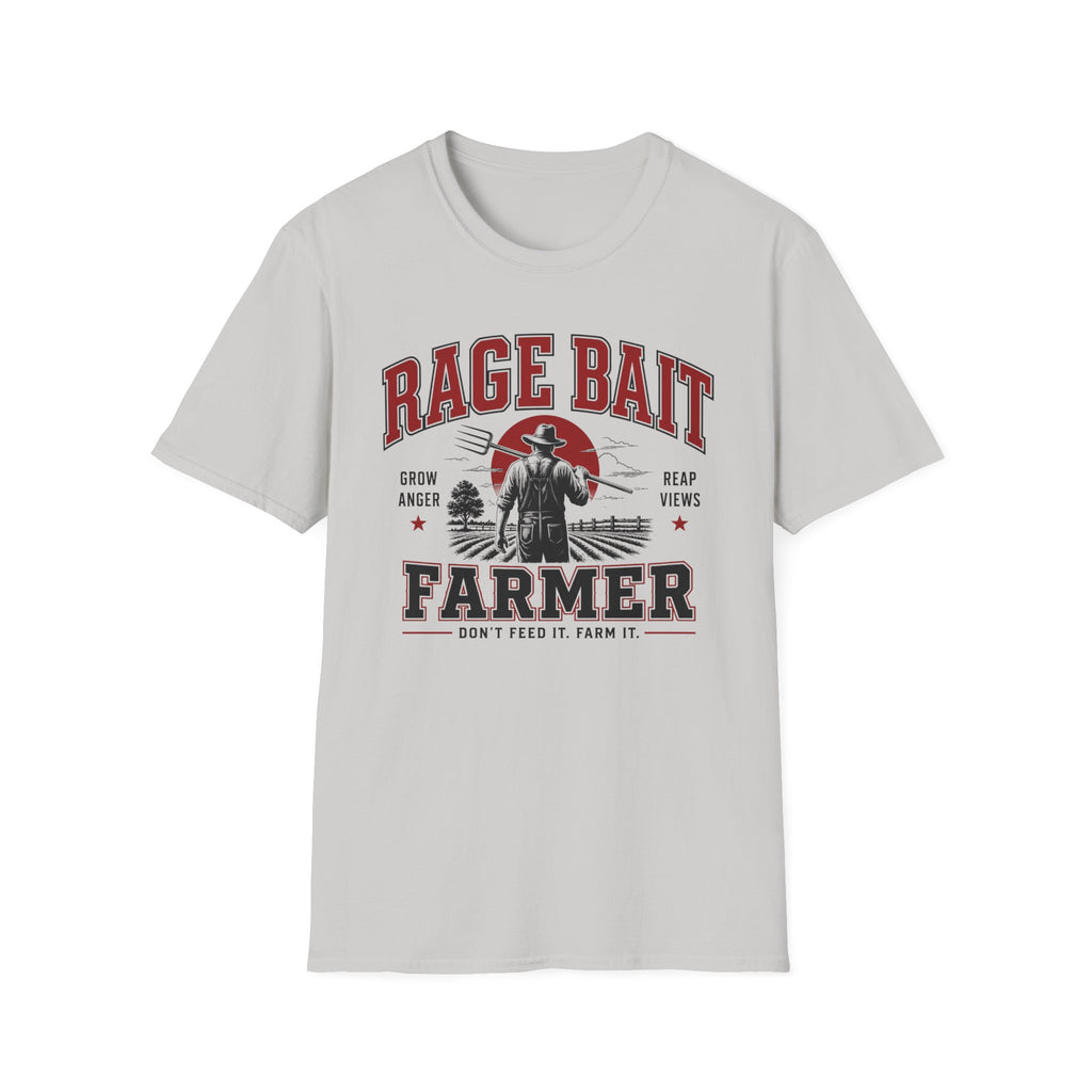 Rage Bait Farmer Graphic T‑Shirt — Grow Anger, Reap Views Vintage Western Tee