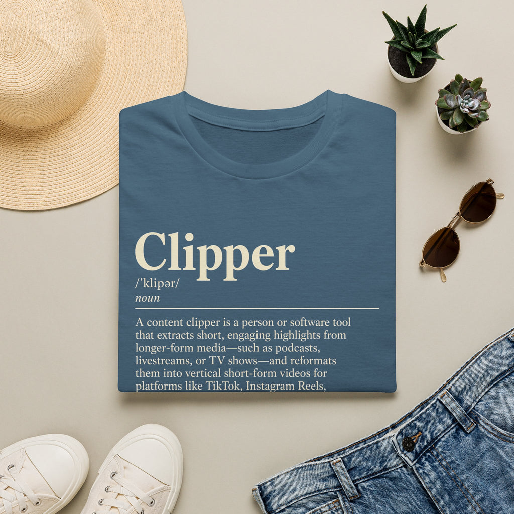 Clipper Definition T-Shirt — Content Creator Dictionary Tee