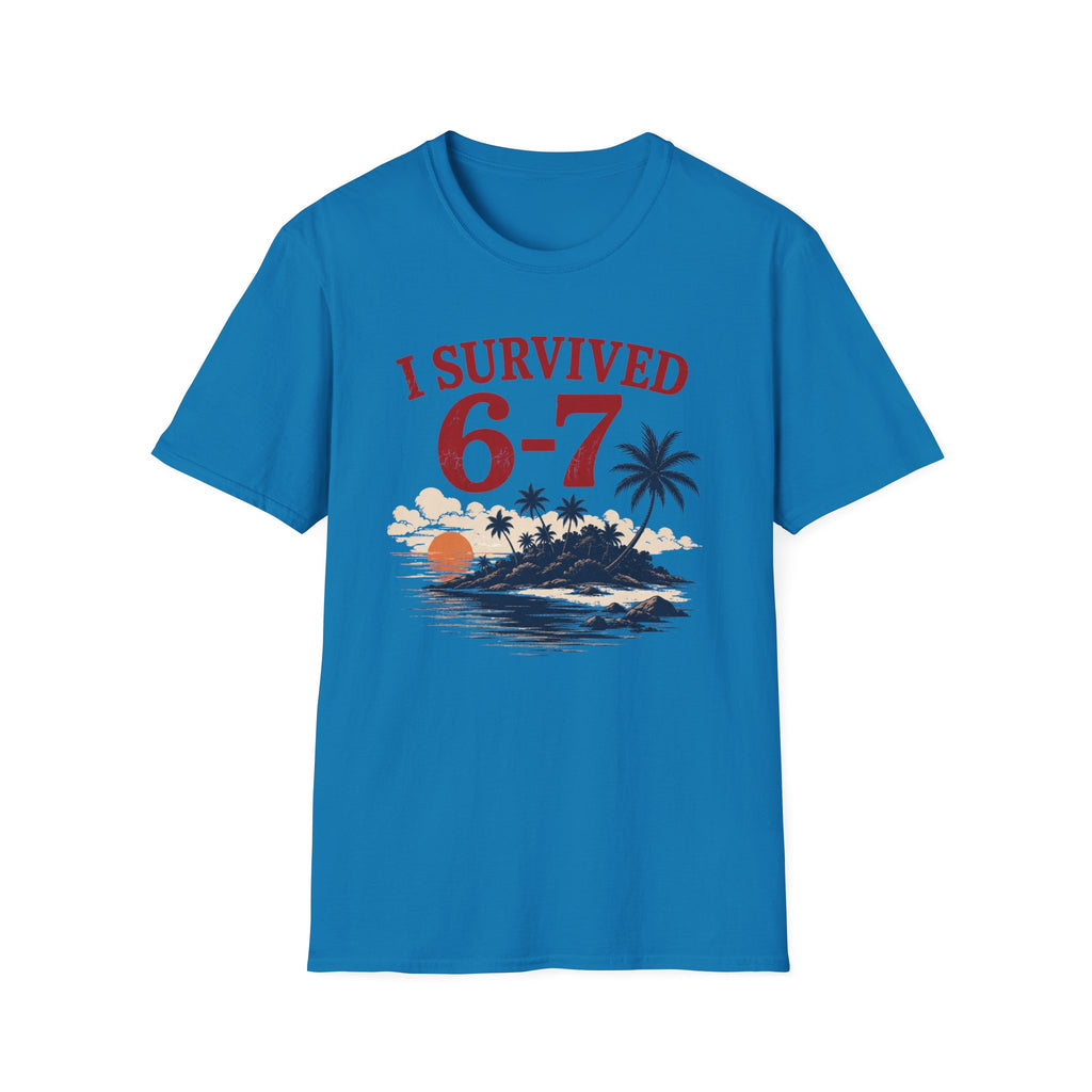 I Survived 6-7 T-Shirt — Retro Island Vacation Survivor Tee