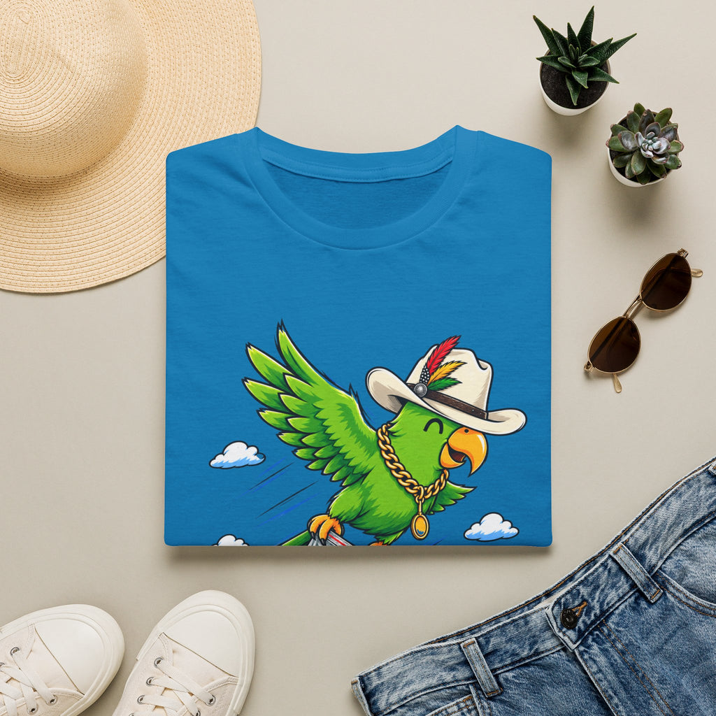Parrot T-Shirt — 'Perrico Gives You Wiings' Funny Tropical Bird Tee