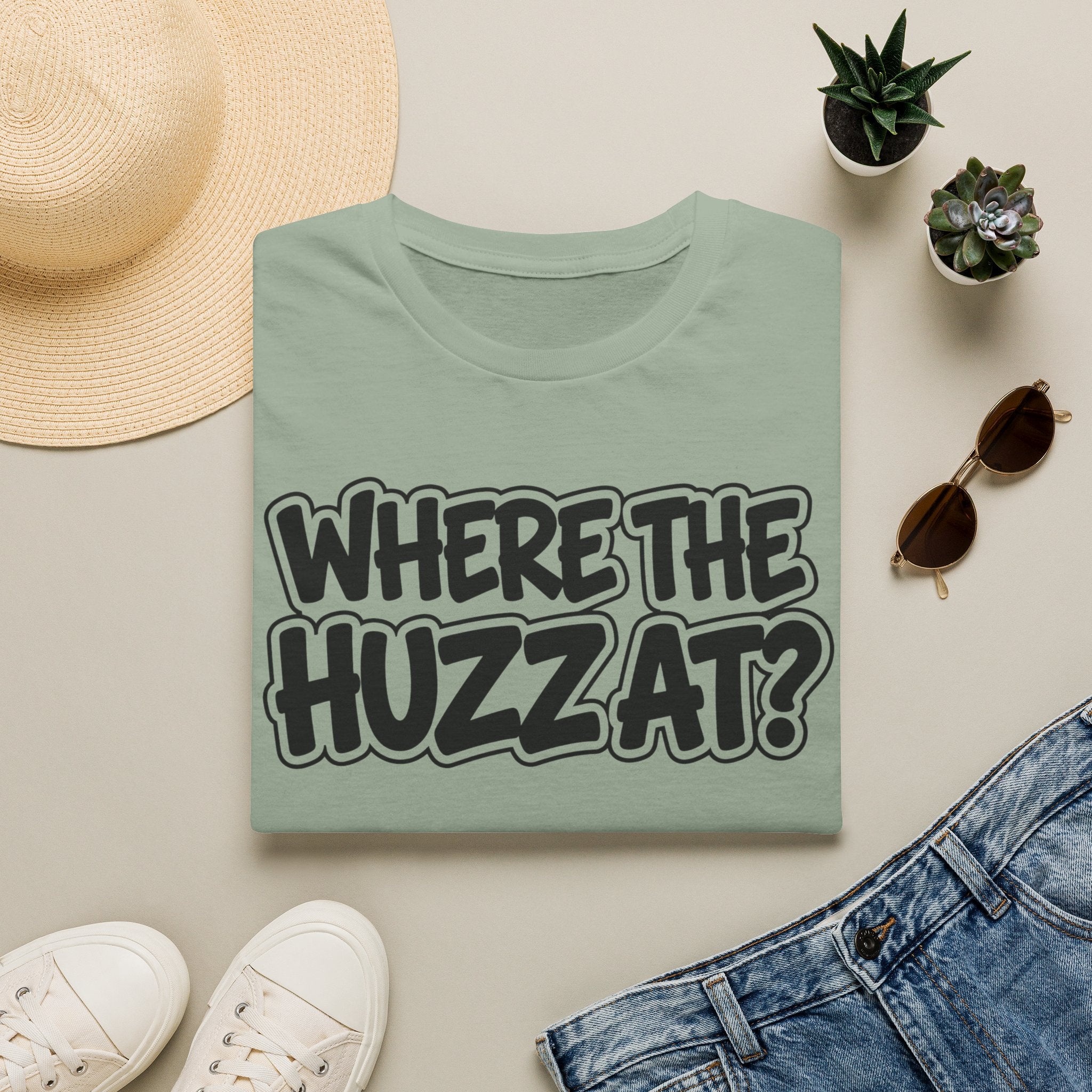 Where The Huzz At? T-Shirt — Playful Graphic Tee