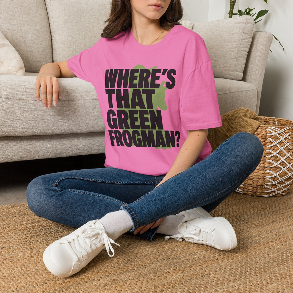 Where's That Green Frogman? T-Shirt