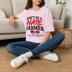 Don’t Be a Hate Farmer T‑Shirt — Don’t Feed the Algorithm Protest Tee