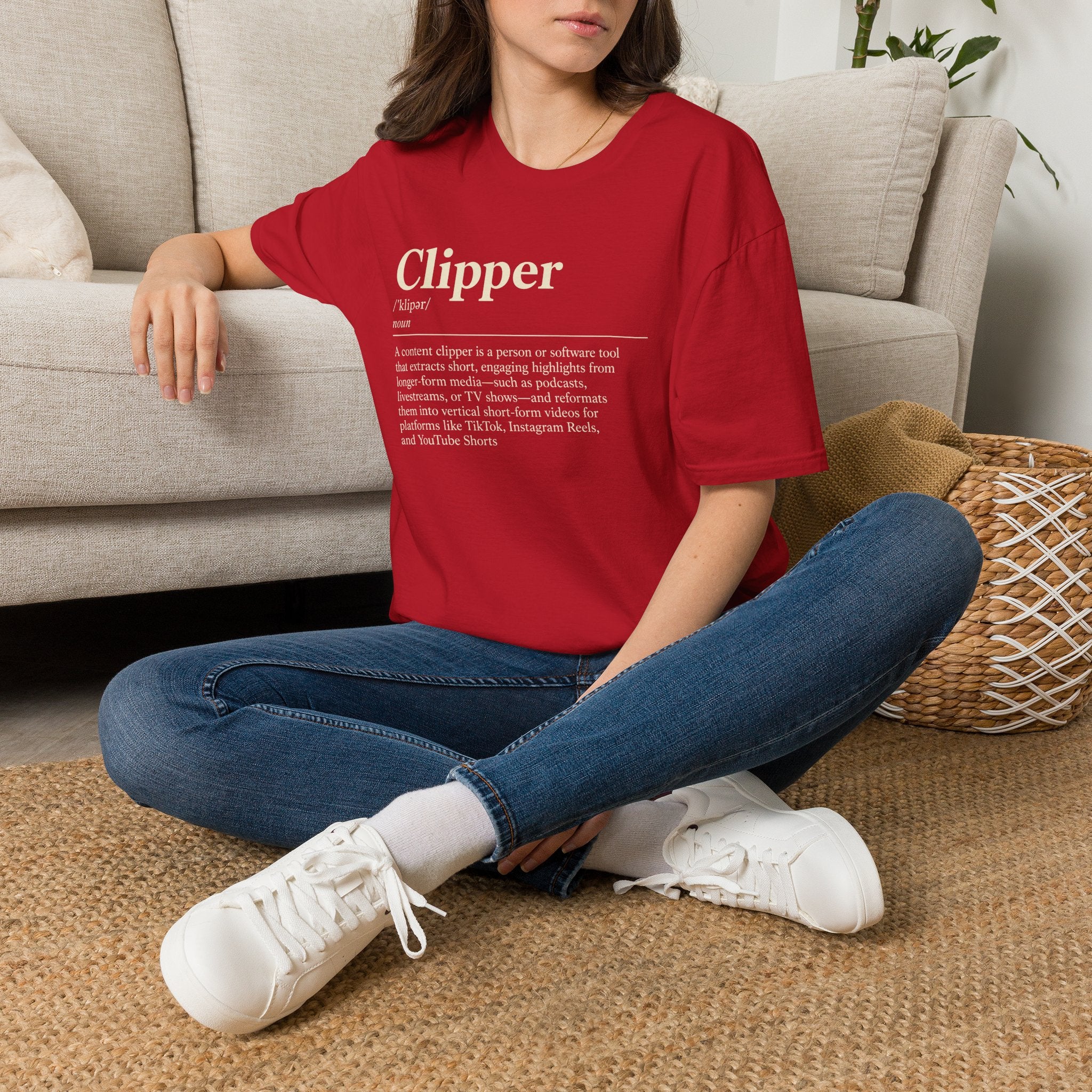 Clipper Definition T-Shirt — Content Creator Dictionary Tee