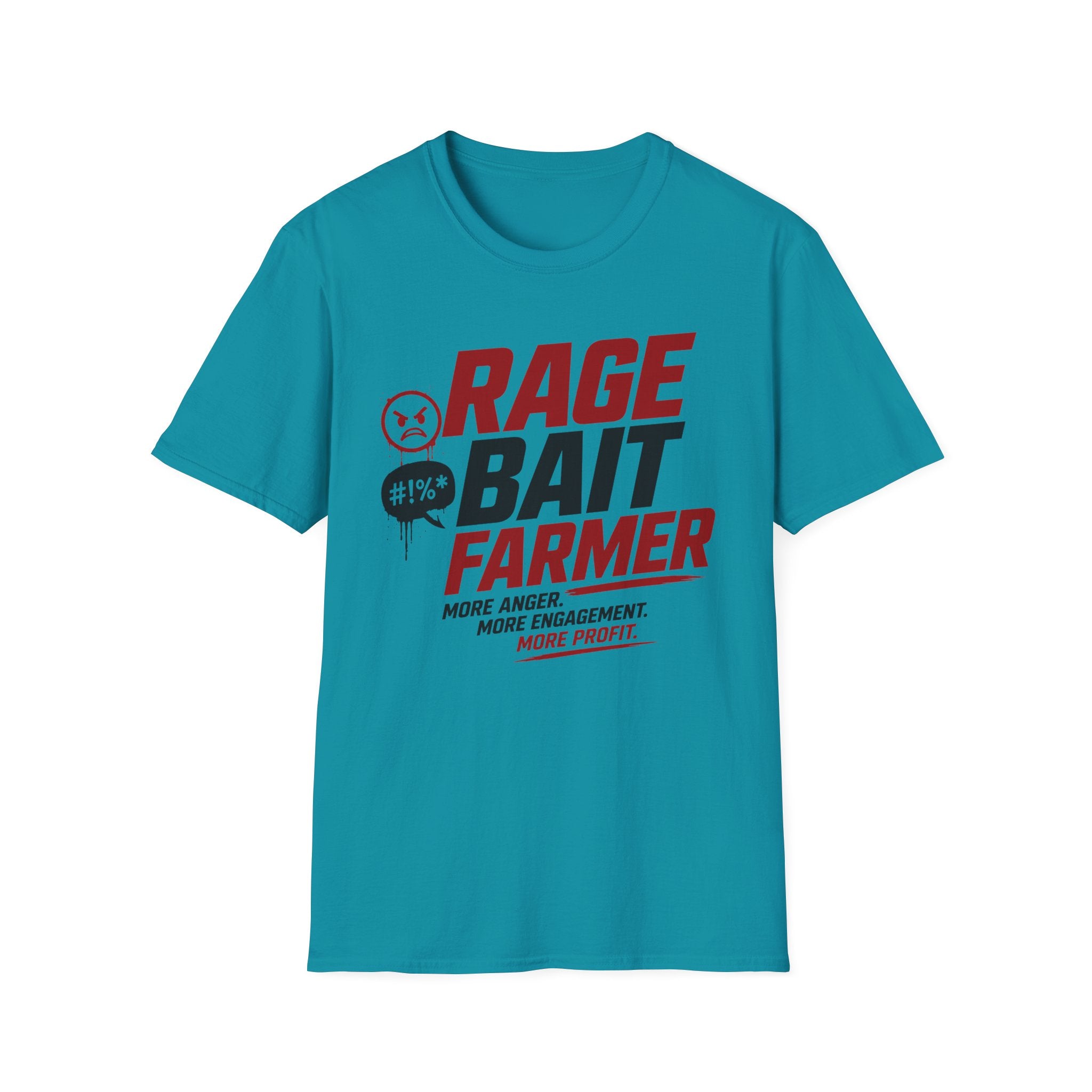 Rage Bait Farmer T-Shirt — Funny Meme Political Humor Tee