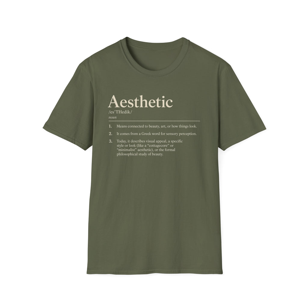 Aesthetic Definition T-Shirt — Minimalist Typography Tee