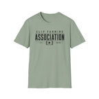 Clip Farming Association T‑Shirt — Vintage Film Reel ‘Est. Online’ Crew Tee