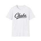 Chaka Script T-Shirt — Retro Cursive Logo Tee