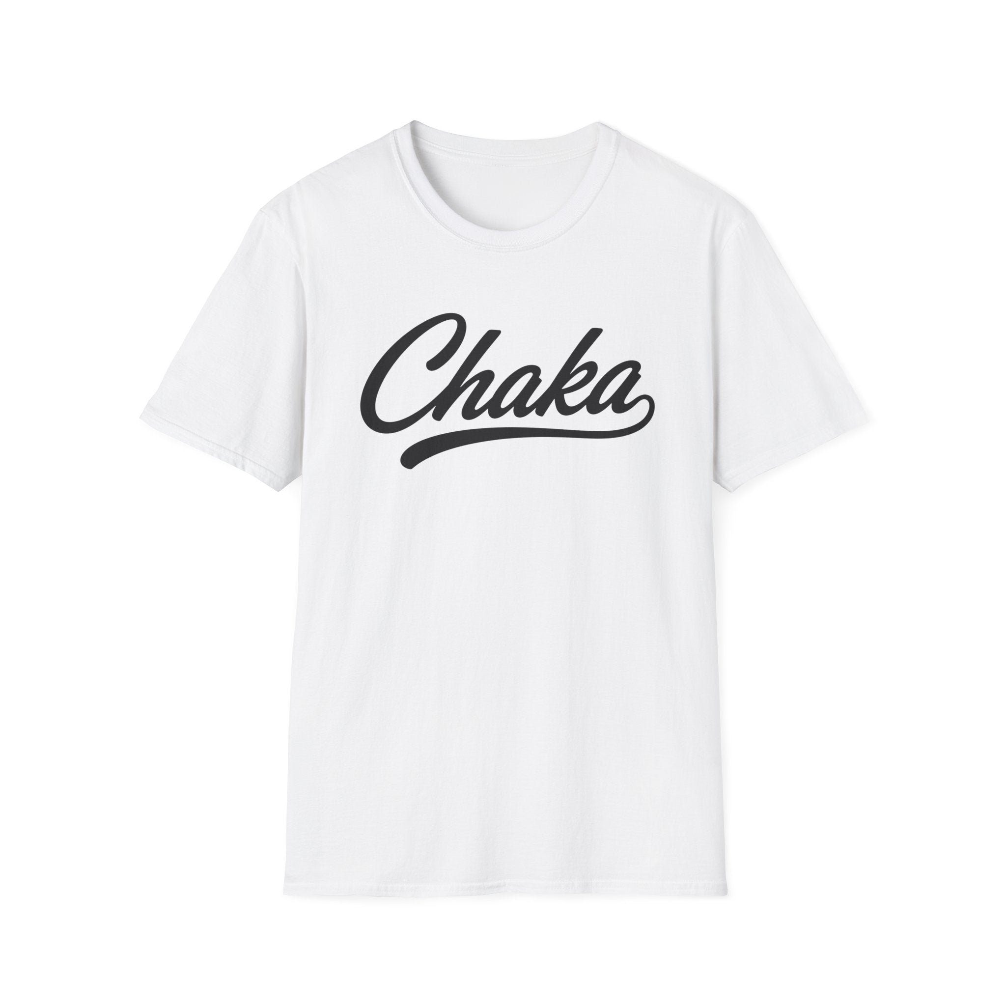 Chaka Script T-Shirt — Retro Cursive Logo Tee