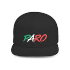 'PARO' Script Flat Bill Cap