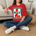 L RIZZ Retro Logo T-Shirt — Vintage-Inspired Streetwear Tee