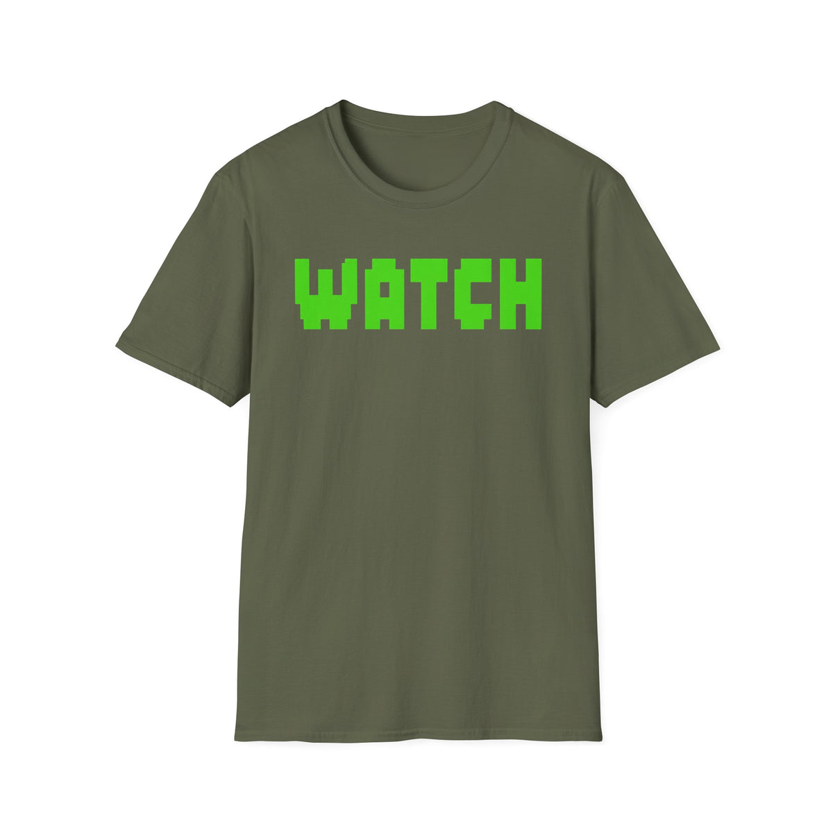 WATCH Graphic T-Shirt — Green Text Tee