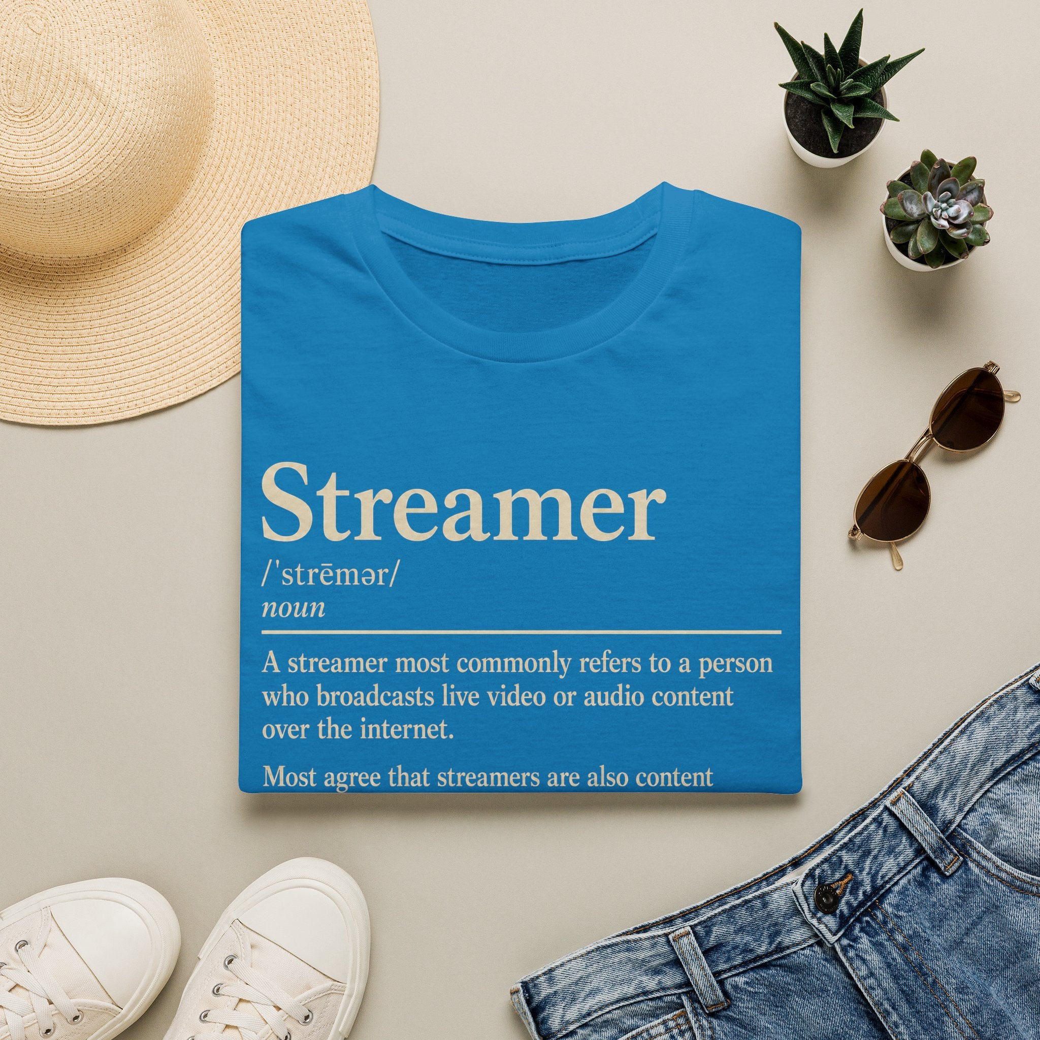 Streamer Definition T-Shirt — Funny Gamer/Content Creator Tee