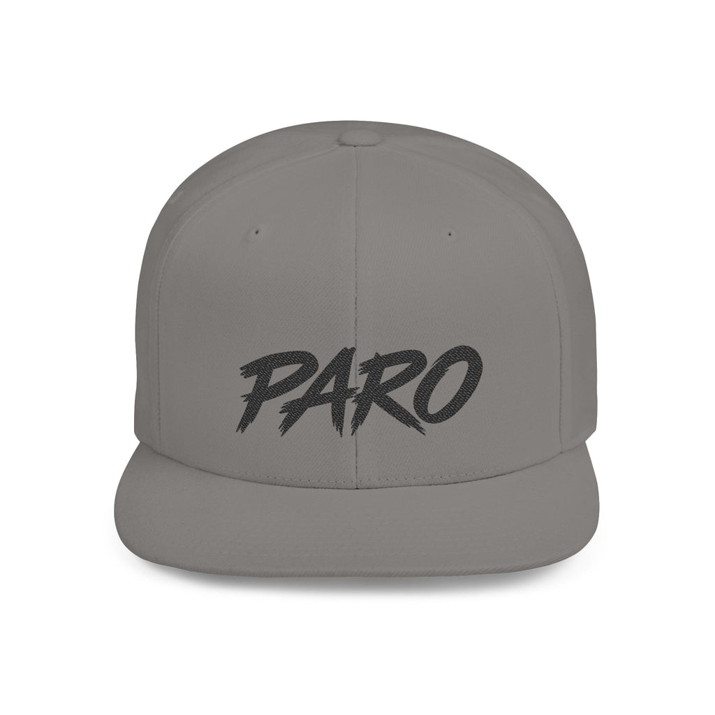 'PARO' Script Flat Bill Cap