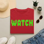 WATCH Graphic T-Shirt — Retro Pixel Green Statement Tee