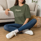 Clipper Definition T-Shirt — Content Creator Dictionary Tee