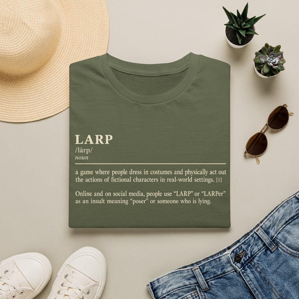 LARP Definition T-Shirt — Funny Roleplay Definition Tee for Larpers