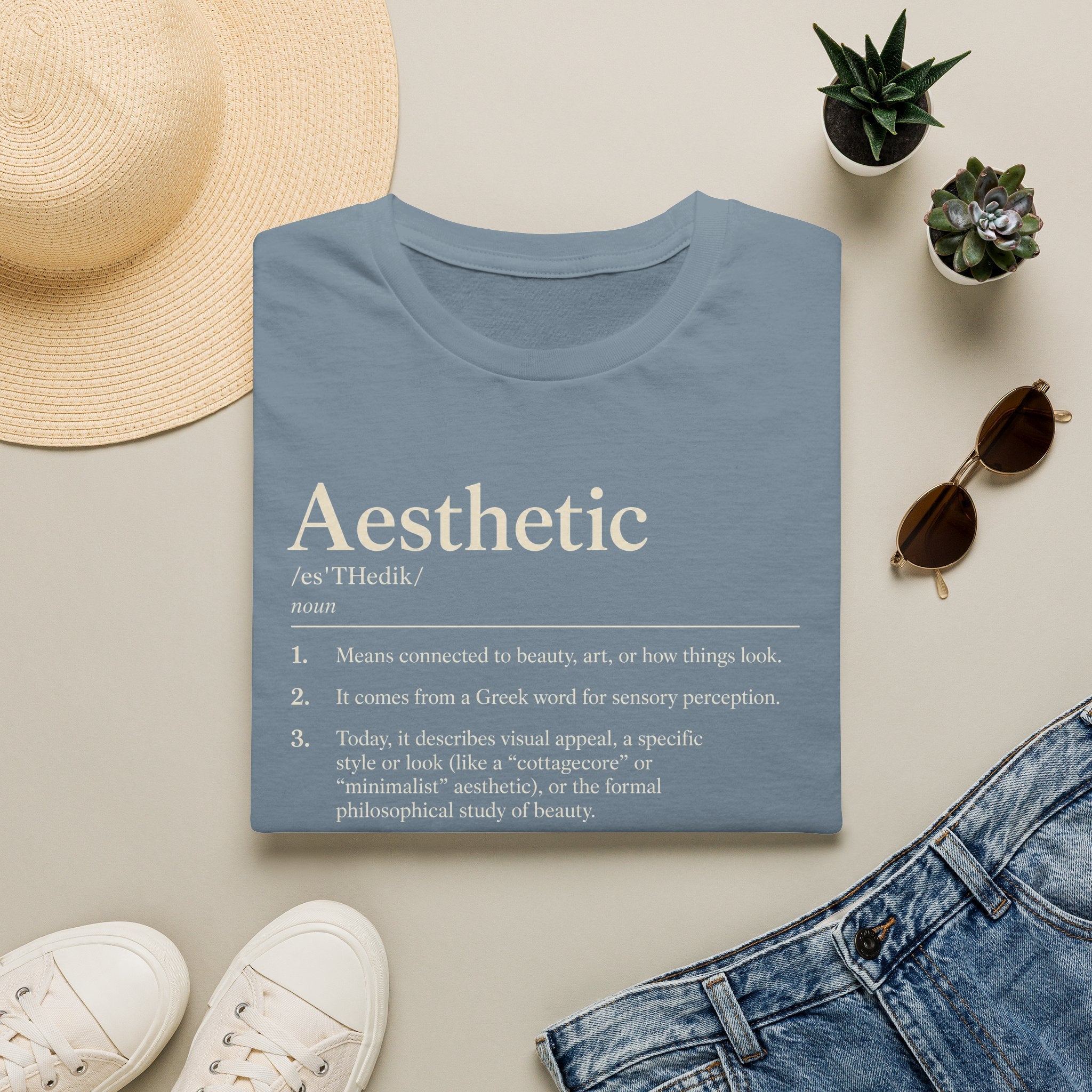 Aesthetic Definition T-Shirt — Feminine Graphic Tee with Dictionary-Style Print