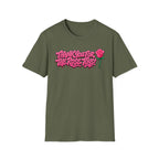 T-Shirt — "Thank You for the Rose Toys!" Pink Graffiti Floral Tee