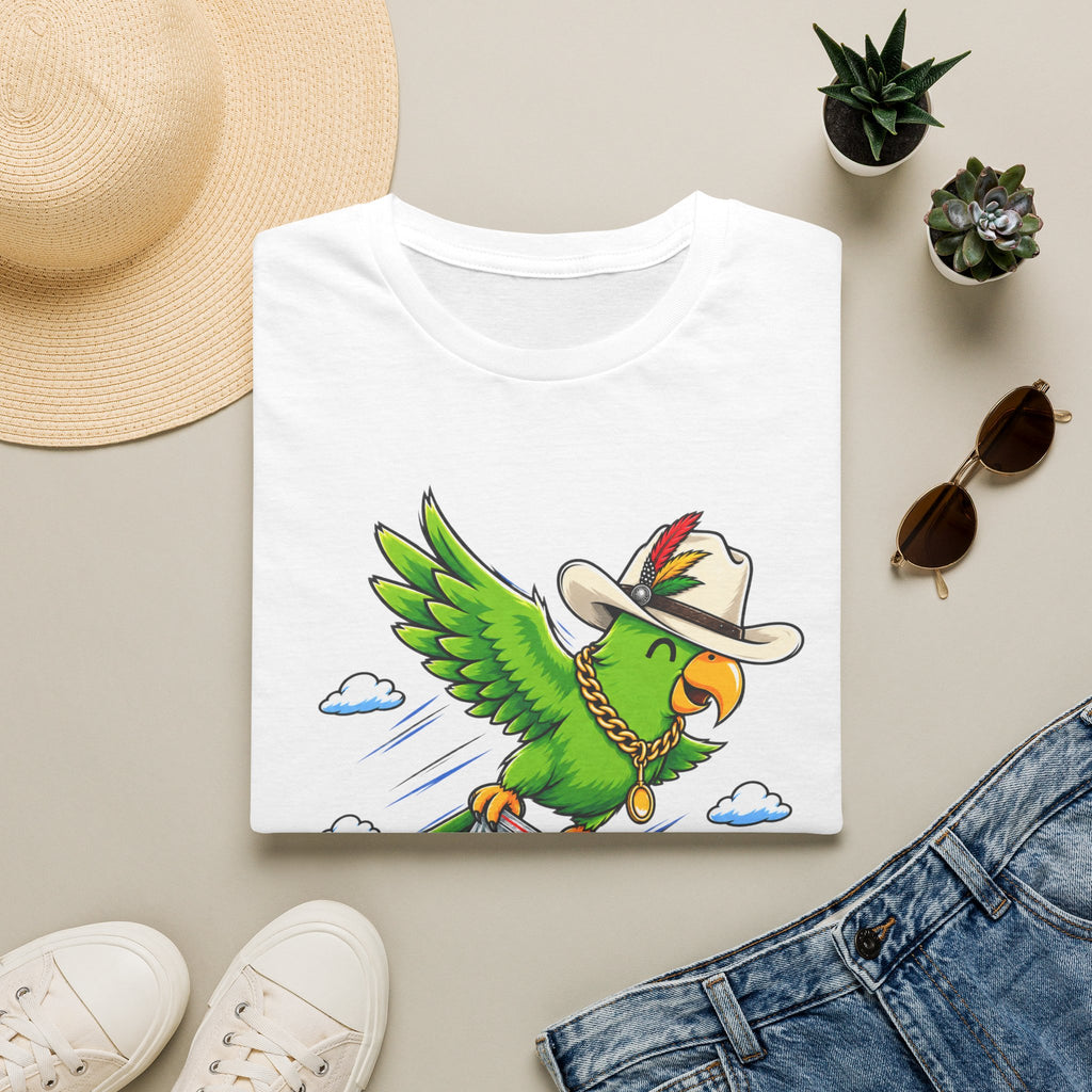 Parrot T-Shirt — 'Perrico Gives You Wiings' Funny Tropical Bird Tee